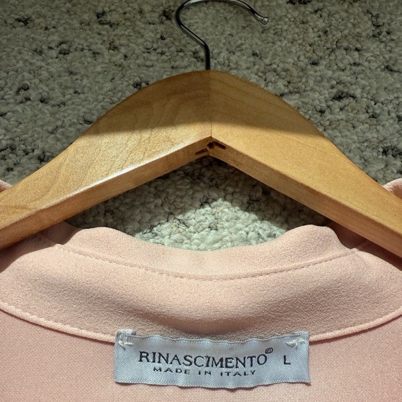 Rinascimento L EUC pink preppy tennis dress with gold buttons - Picture 12 of 15